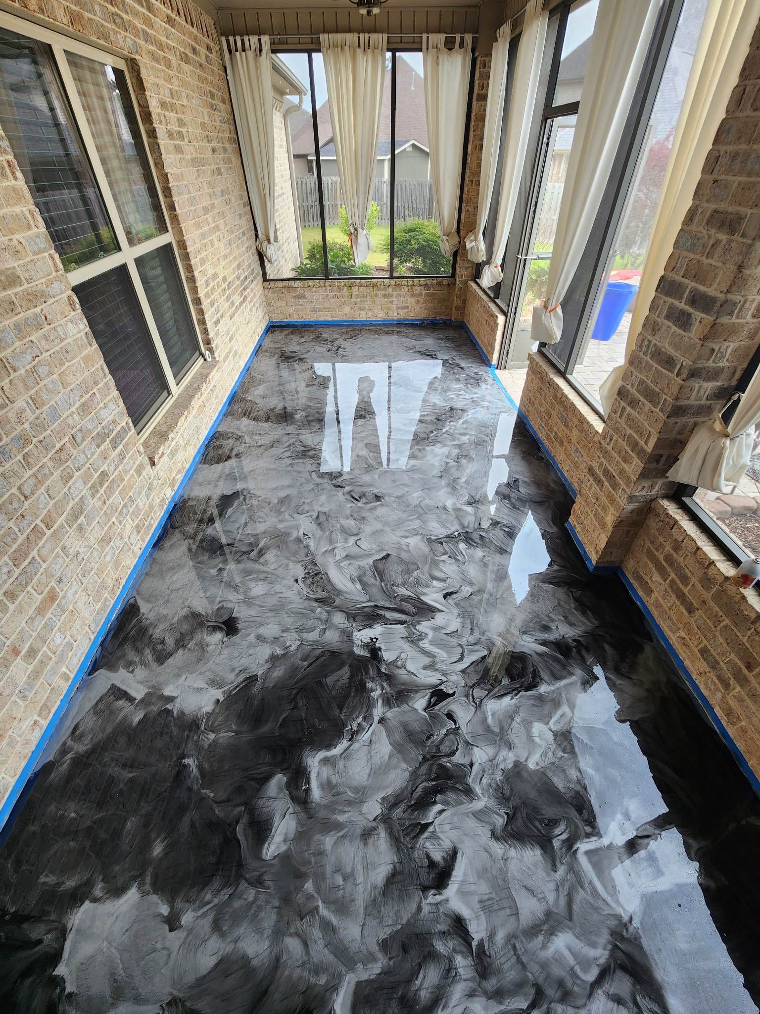 Metalic Epoxy Flooring example 1